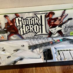 Guitar Hero X-Plorer Guitar Controller  XBOX 360 Wired Red Octane