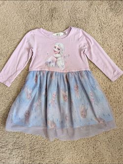 H&M Toddler Disney Frozen Elsa Dress - Size: 3/4T