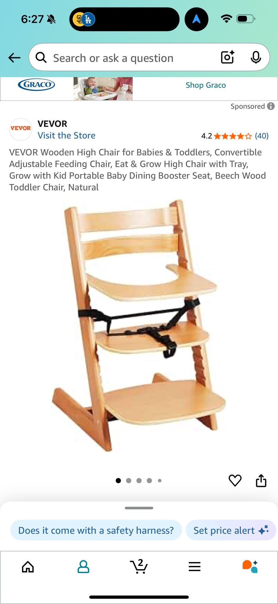 Wooden High Chair