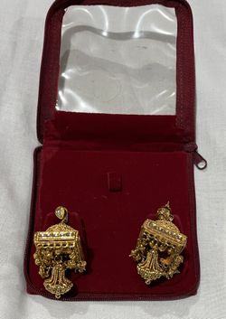 Earrings pierced - Gold look