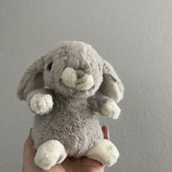 Bukowski Swedish Design AB Plush Stuffed Bean Bag Brown Tan Bunny Rabbit 6"