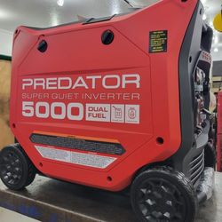 Predator 5000watt Dual Fuel Super Quiet Generator 
