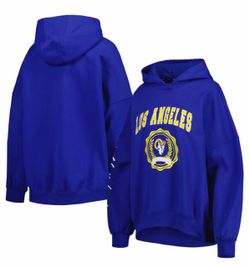 Los Angeles Rams Tommy Hilfiger Women's Becca Drop Shoulder Pullover Hoodie - Royal