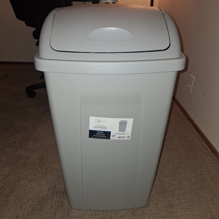 Grey Kitchen Trash Can