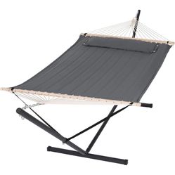 SUNCREAT 2 Person Hammock with Stand, Heavy Duty Portable Hammocks, 475 lbs C...