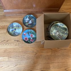 Vintage Fine China collectors plates produced by Edwin M Knowles company circa 1986