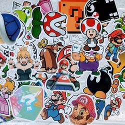 50 Mario Nintendo Kirby Stickers 