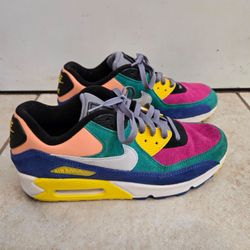 Nike Air Max 90 Multicolor Sneakers – Men’s Size 9.5