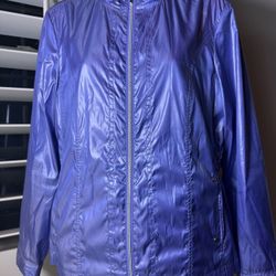 Chicos Zenergy Full Zip Windbreaker Jacket