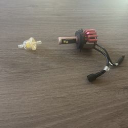 Bright LED Headlight Bulb + Fuel Filter – Universal Minibikes Motorcycle/ATV Set