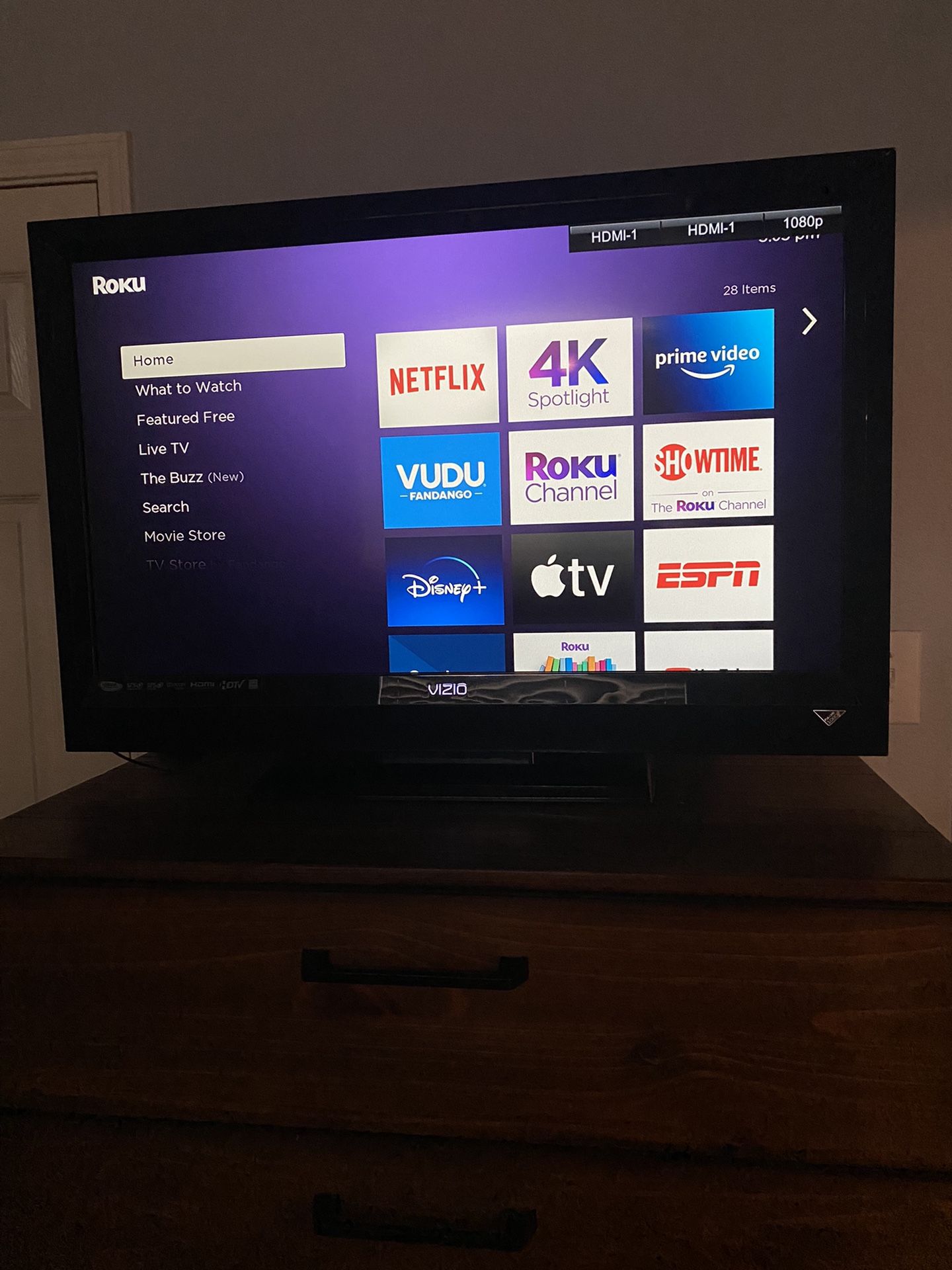 Vizio 36 tv with roku device for sale in the colony tx offerup