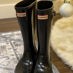 Big Kids Original Gloss Rain Hunter Boots Size 3