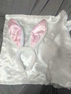 Bunny Ears Headband and Tail Set