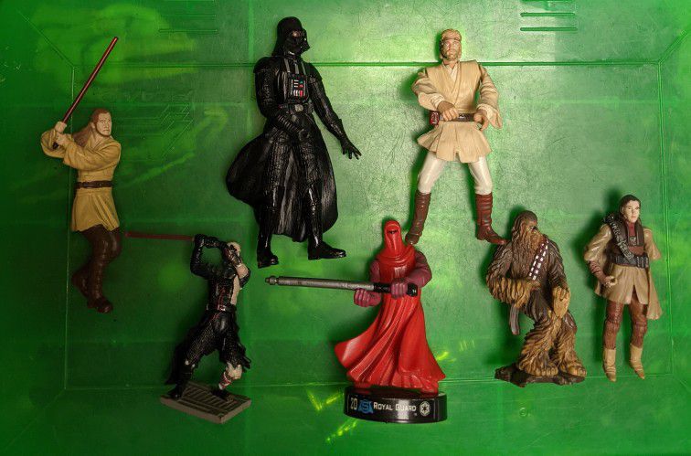 Star Wars Action Figures Lot Darth Vader Royal Guard Chewbacca More