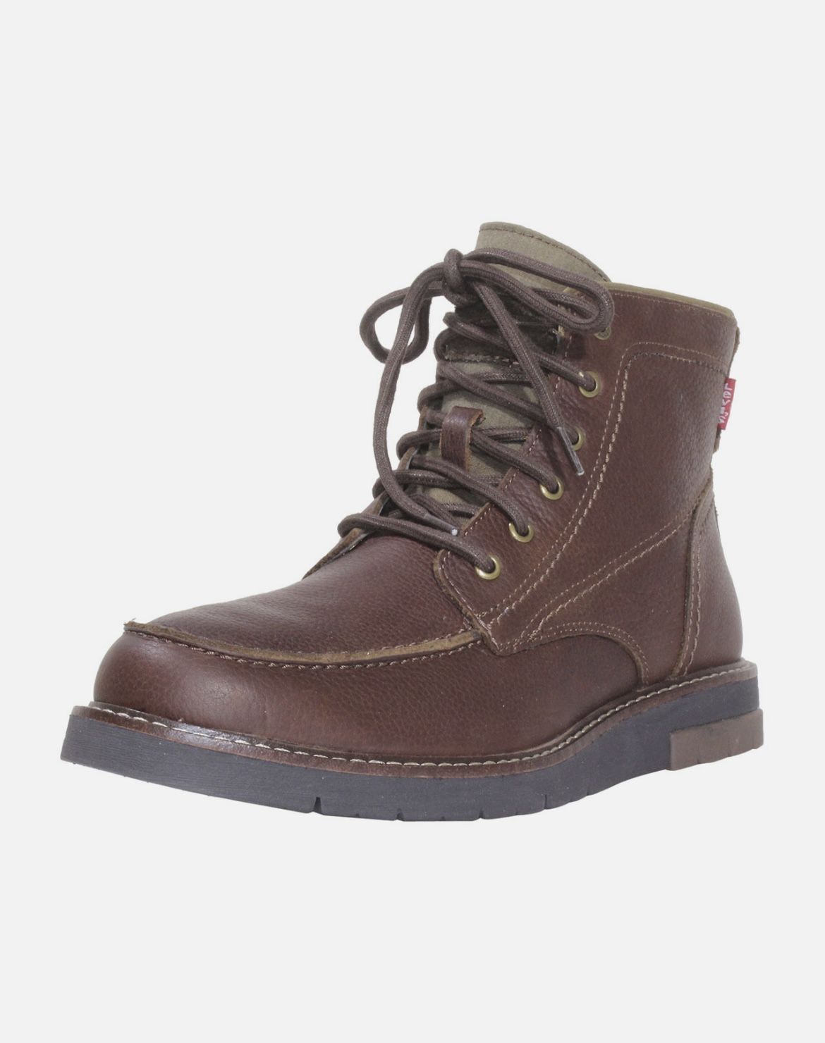 Levis Men's Daleside Chukka Boots Hiker Shoes Rugged- Burgundy
