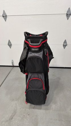 TaylorMade Golf Cart Bag – Black/Gray/Red