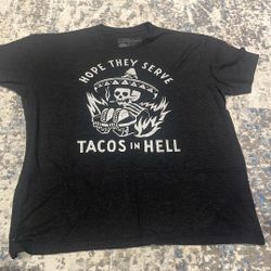 Tacos Shirt Black And White XL 