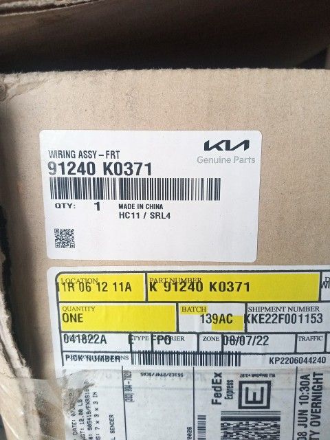 Kia Genuine Parts Wiring Assembly 91240 K0371