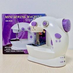 Mini sewing machine with double threads and two speed control, NEW, UNOPENED BOX