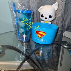 Brand new exclusive SUPERMAN KRYPTO DOG popcorn and KRYPTO cup bundle