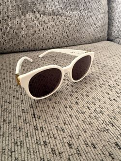 All white BALENCIAGA glasses