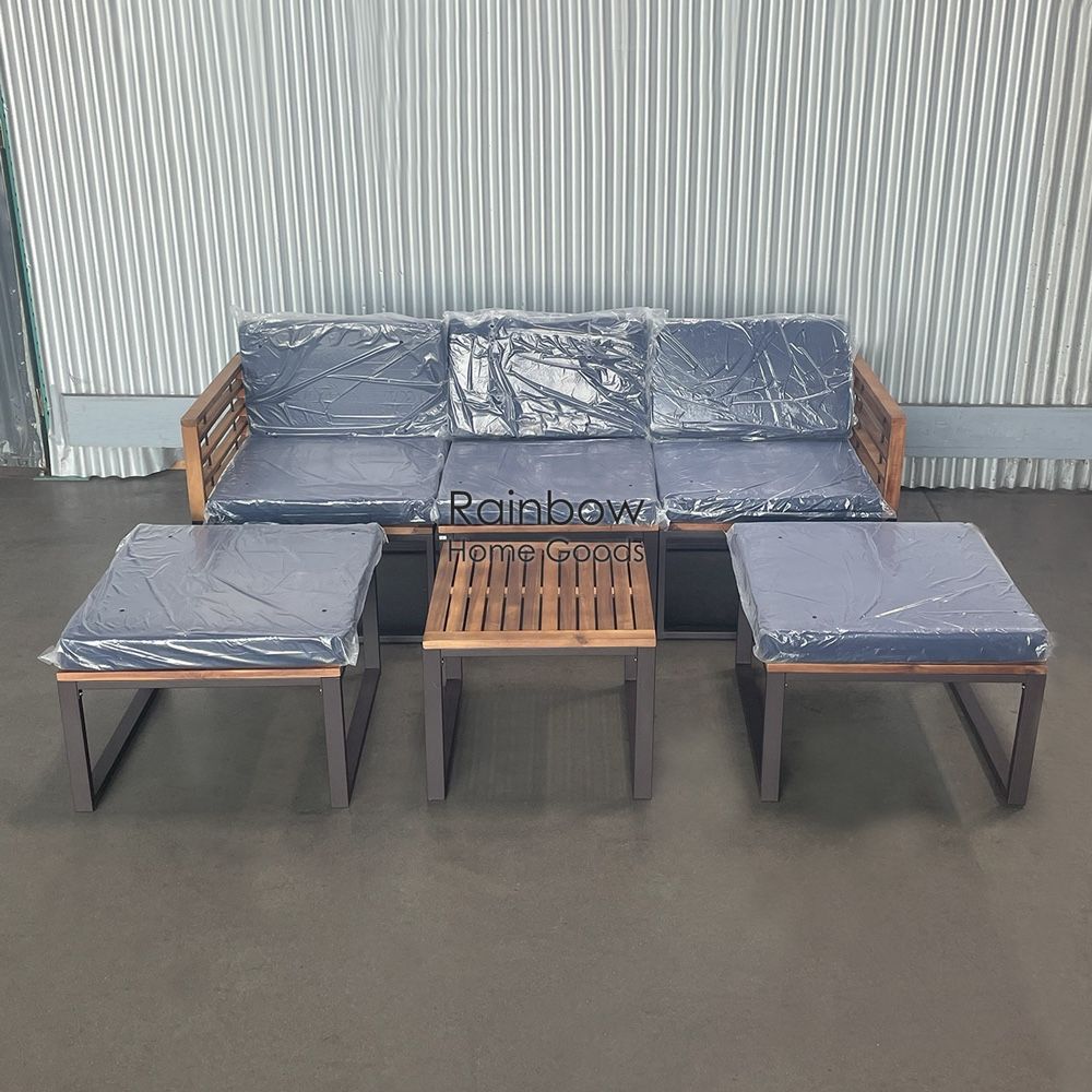 6pc Outdoor Patio Sectional Furniture Set