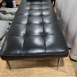 Leather Chaise