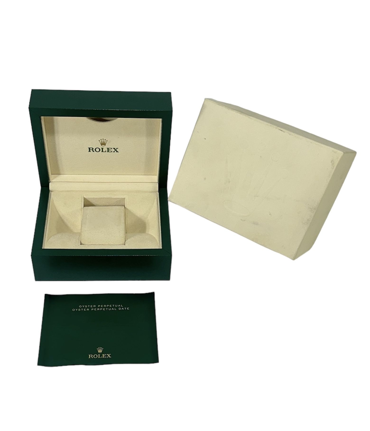 Authentic Rolex Ref. 39137.02 Oyster S Watch Box with Booklets ~ Waved Design