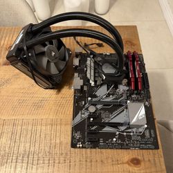 ASUS Gaming Motherboard & CPU Combo with Intel i7, Corsair Liquid Cooler, & RAM