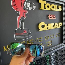 BOMBER EYEWEAR CLUTCH Safety - Ice Blue Mirror Crystal. $38 ( Includes microfiber bag )