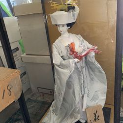 Antique Hand crafted Japanese doll (wedding dress)