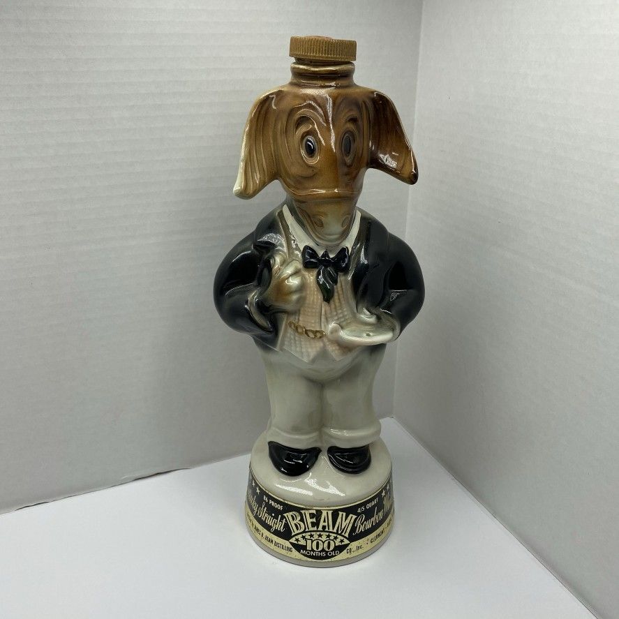 Vintage Jim Beam Democratic Donkey Whiskey Decanter Genuine Regal China 1960 