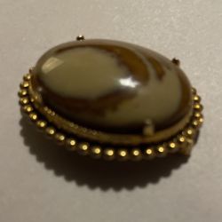 Silver & Dipped In Gold, Jasper Pendent 