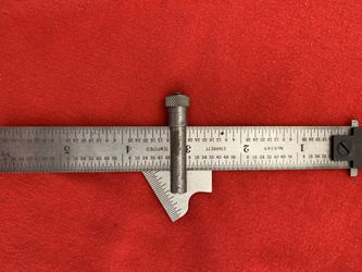 Starrett drill point gage