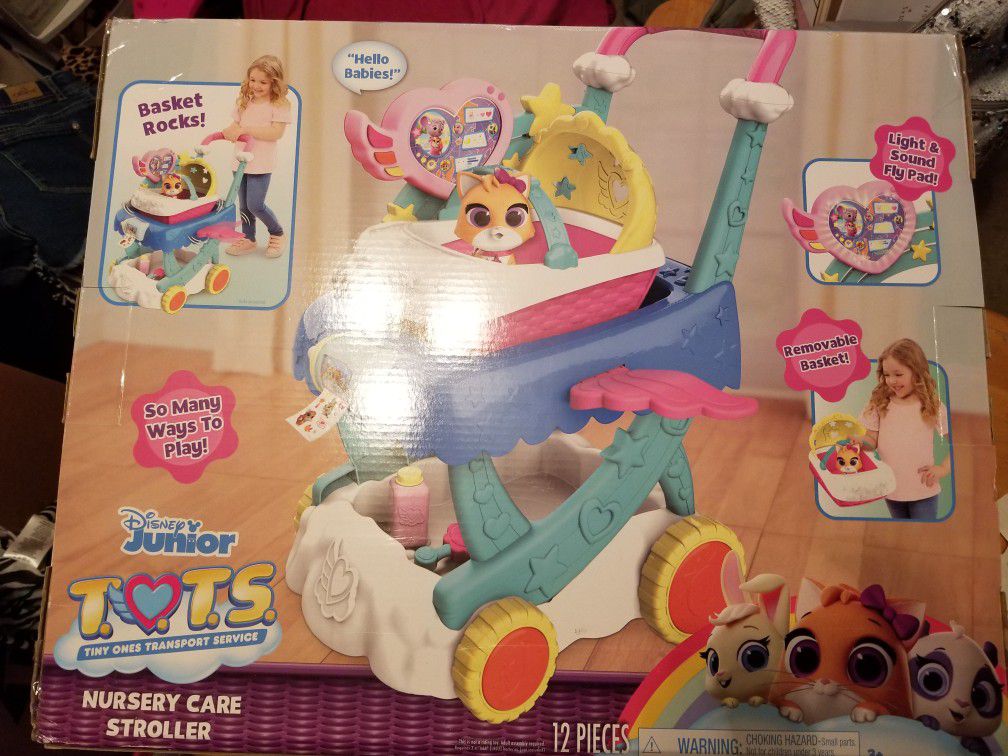 Disney Junior T.O.T.S. Nursery Care Stroller. New In Box.