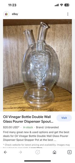 Vinegar And Oil  Decanter-$12.00