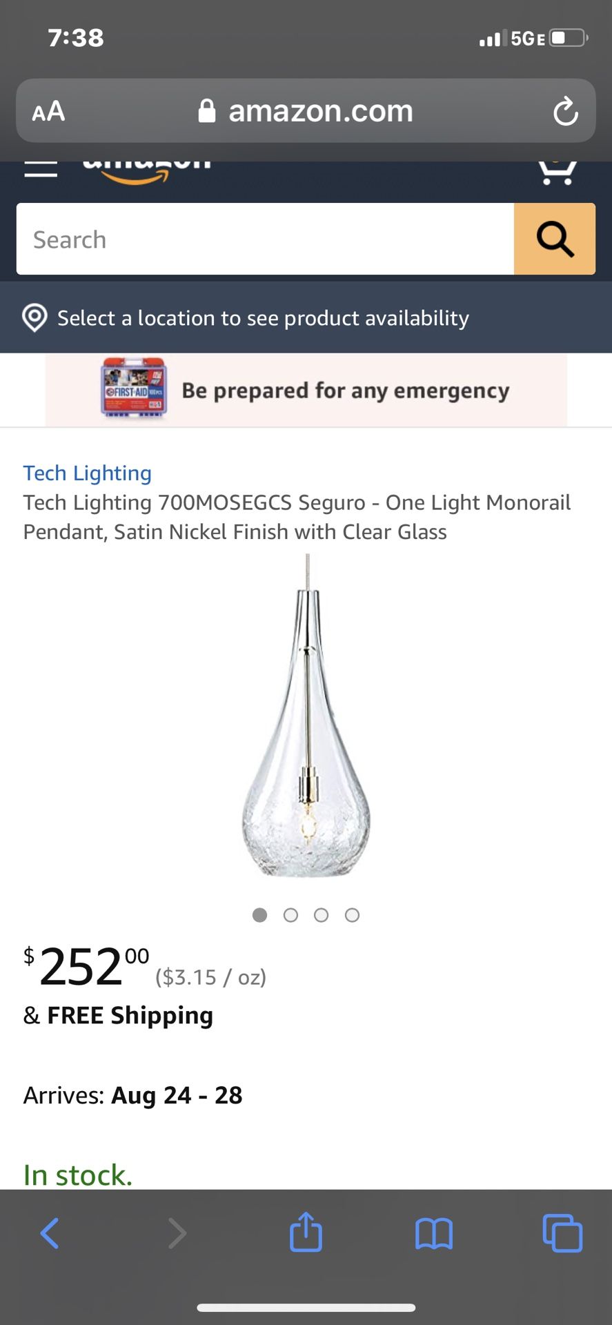 Pendant light