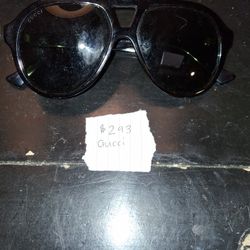 GUCCI GG0159S Tortoiseshell Pattern Aviator Two-bridge Sunglasses 56□14-145