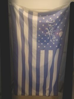 Dodgers Stars And Stripes Flag