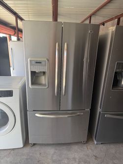 Stainless Steel Maytag Refrigerator And Freezer French Door