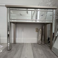One Vanity Mirror Table ($160