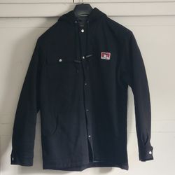 Ben Davis Hooded Jacket Black Medium M