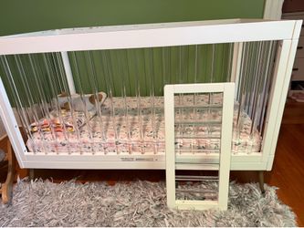 Crib and Dresser with Changing Table Top
