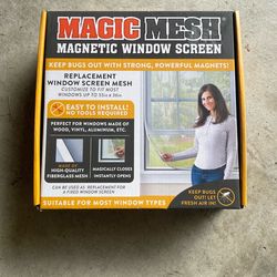 Magic Mesh Magnetic Window Screen New In Box