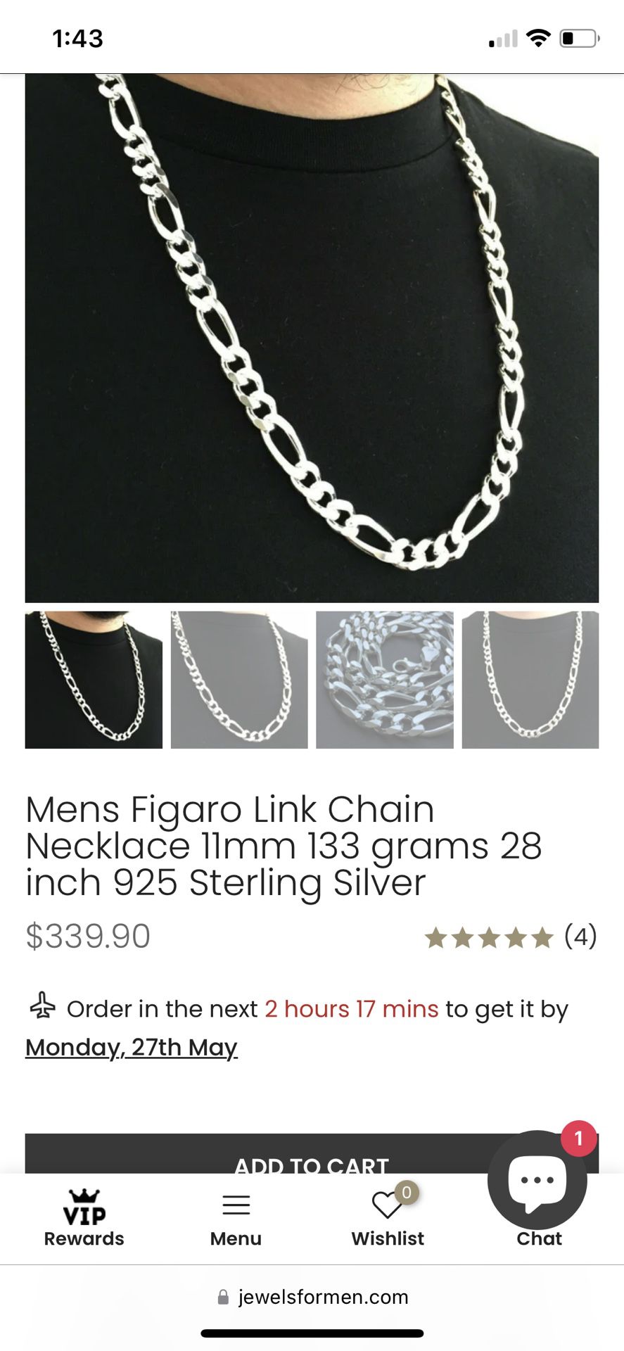 (NEGOTIABLE ASK ABOUT PRICE) 925 SILVER CHAIN MADE IN ITALY