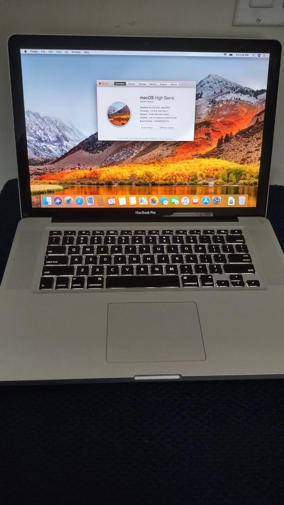 MACBOOK PRO CORE I7 16GB RAM 500GB HARD DRIVE 15.4 INCH VERY GOOD WORKING CONDITION