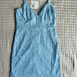 Lace slip dress with fringe 