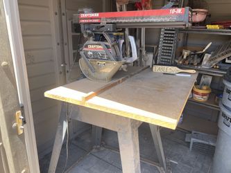 Radial Arm Saw And Compressor