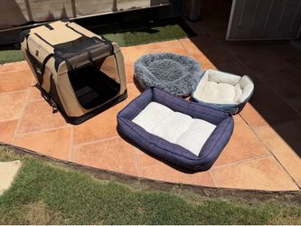 Kennel and pillows for small to medium size dogs