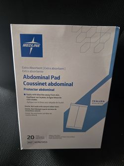 Medline Sterile Abdominal Pad, 8 in x 7.5 in (Pack of 20) 